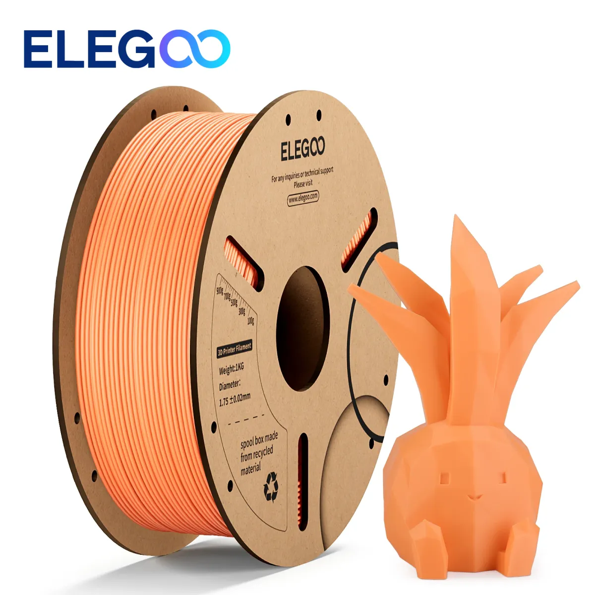pla+ elegoo orange