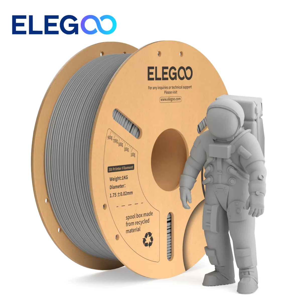pla+ elegoo grey