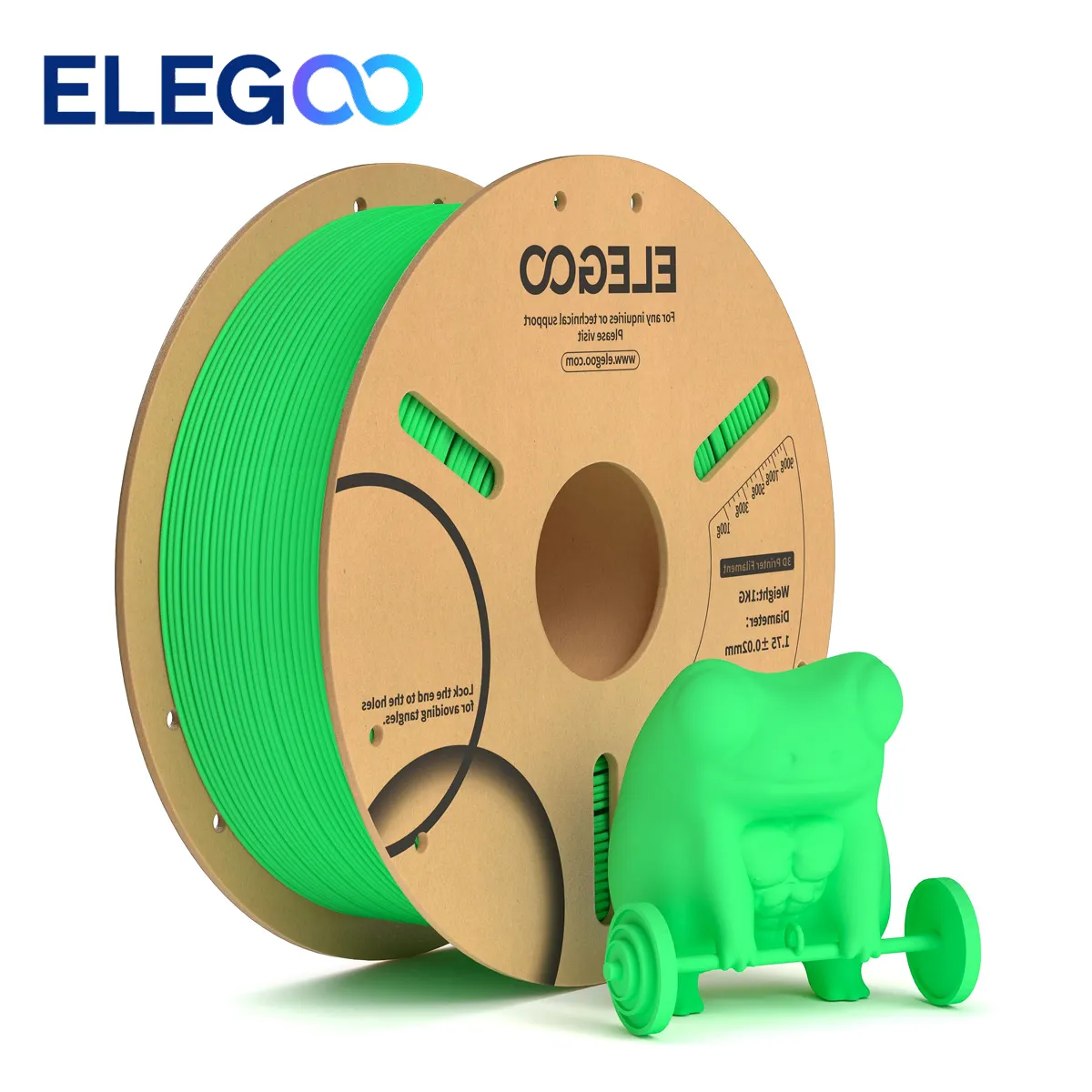 pla+ elegoo neon green