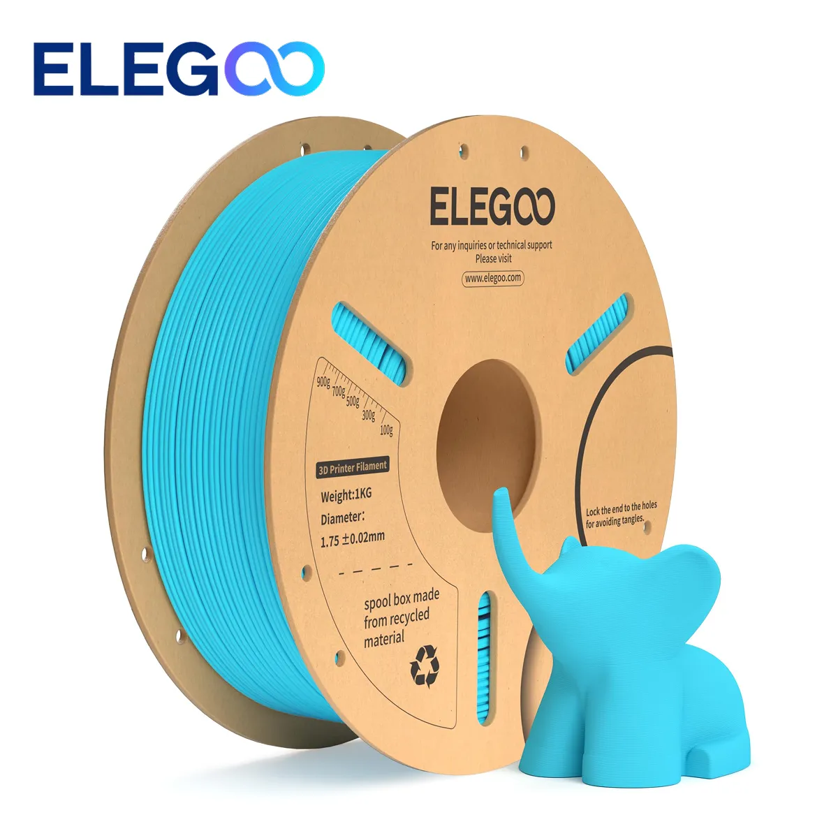 pla+ elegoo sky blue