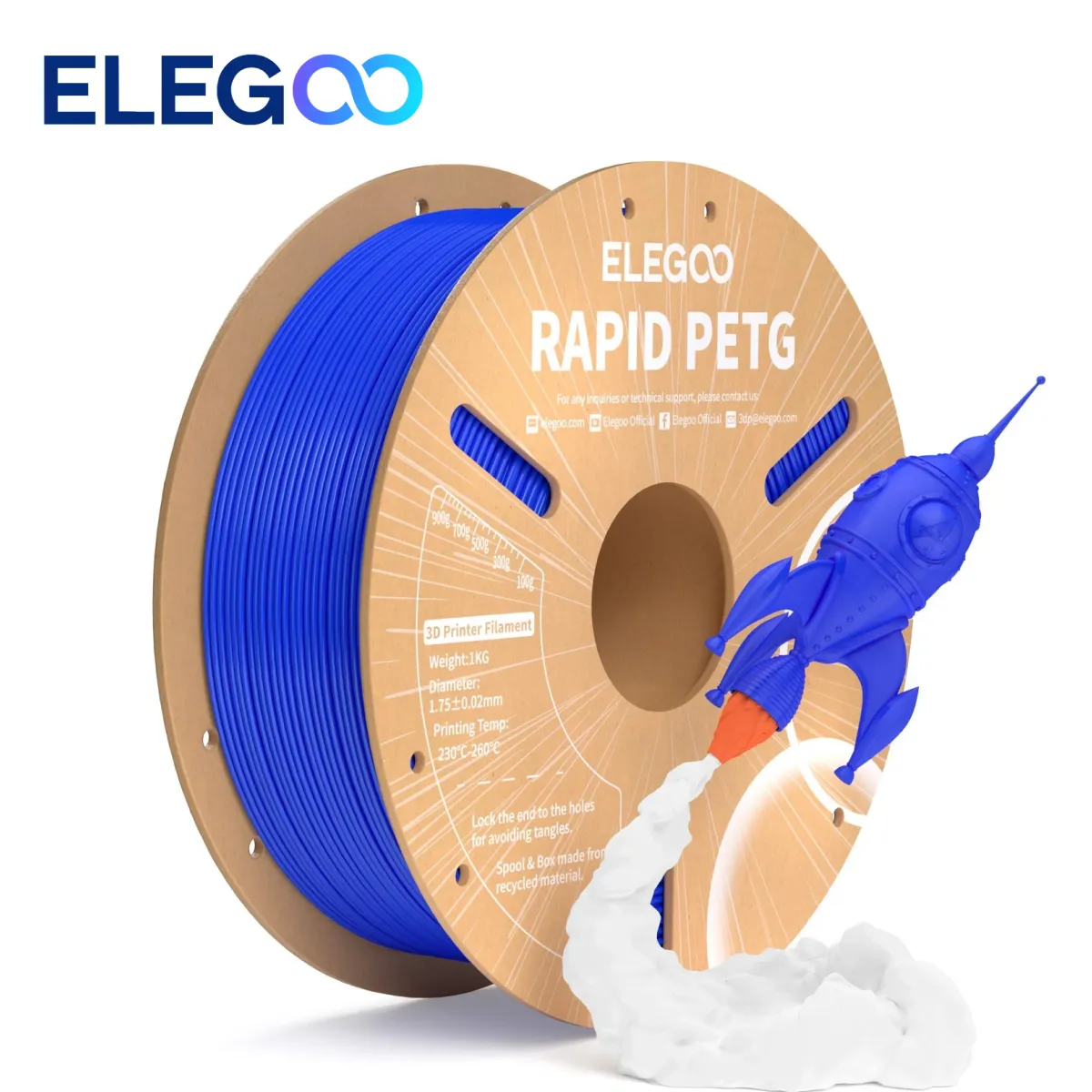rapid petg elegoo blue