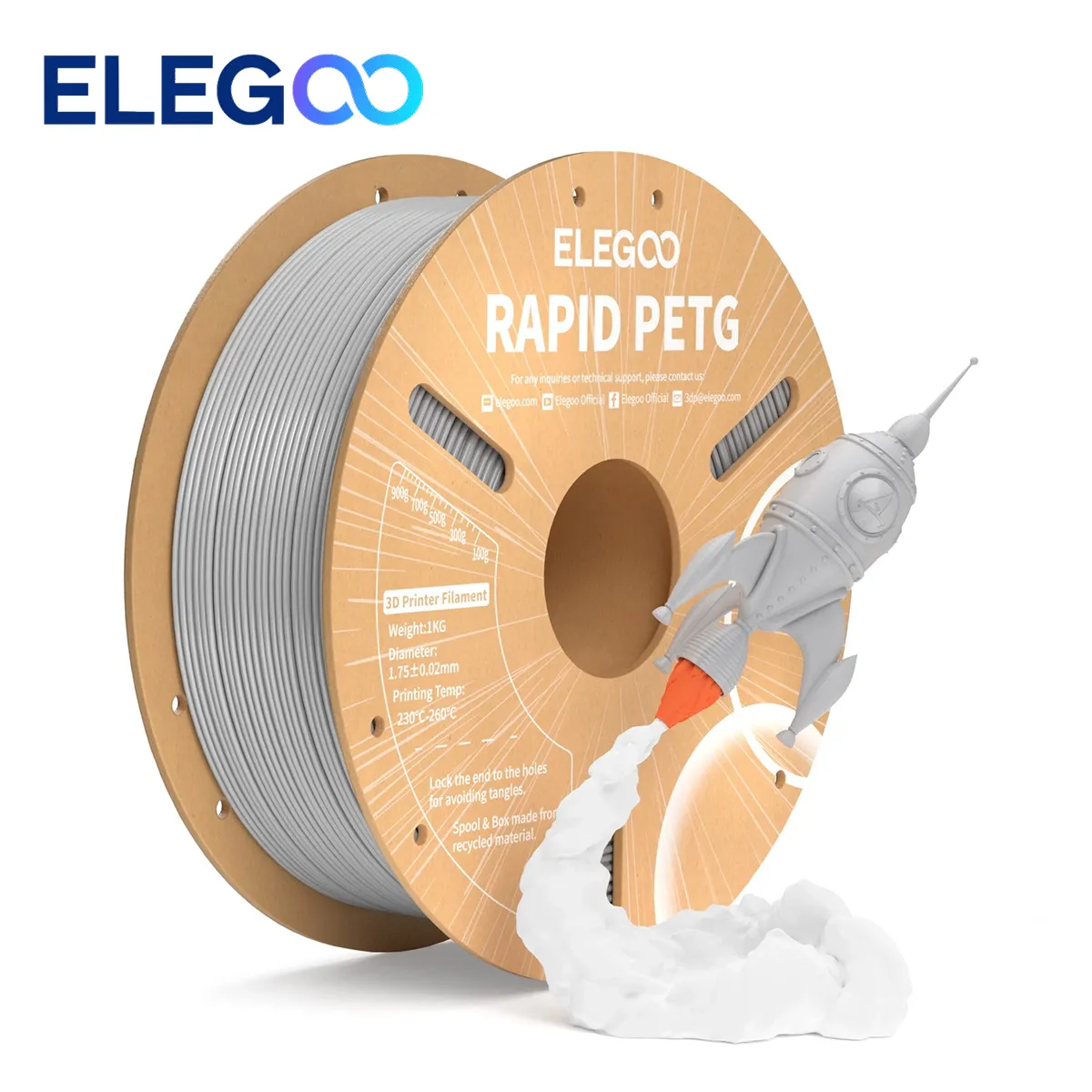 rapid petg elegoo grey