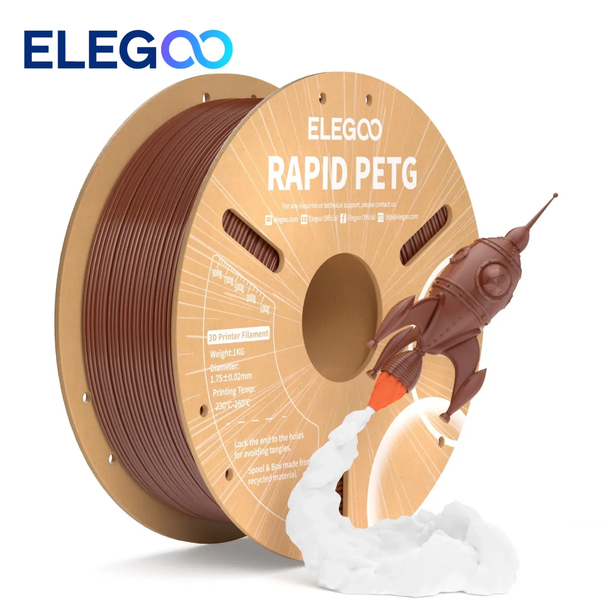 rapid petg elegoo brown