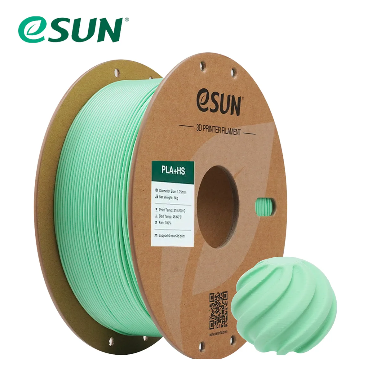 PLA+HS Alta velocidad esun minte green