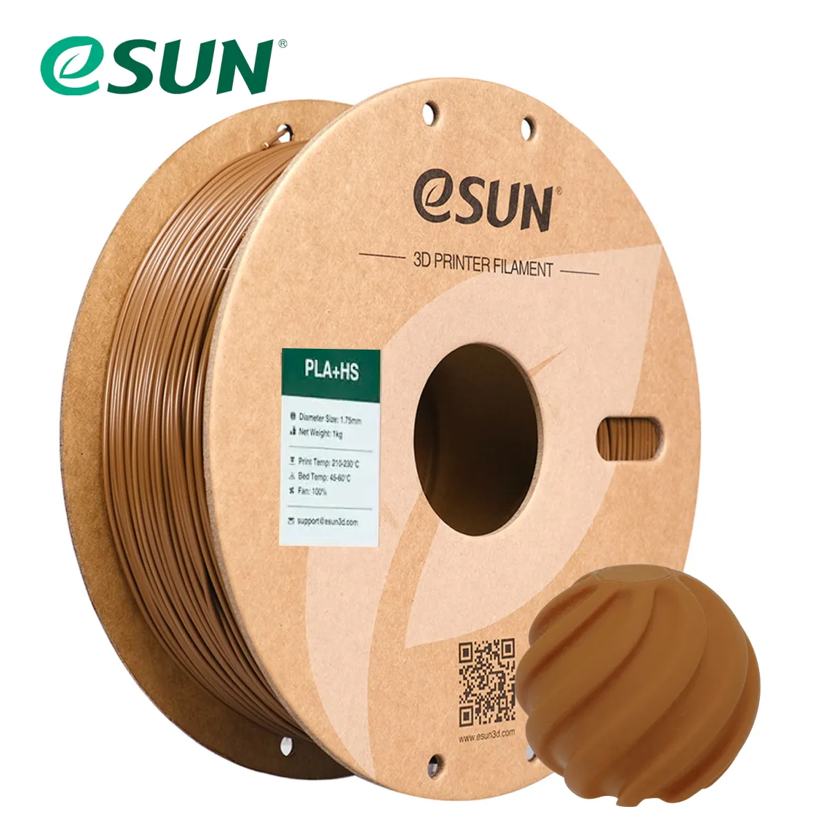 PLA+HS Alta velocidad esun brown