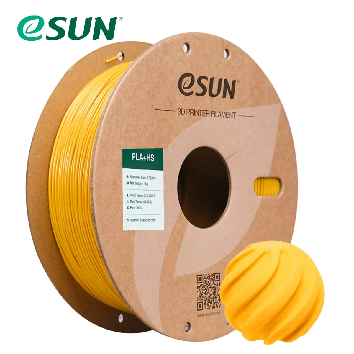 PLA+HS Alta velocidad esun gold