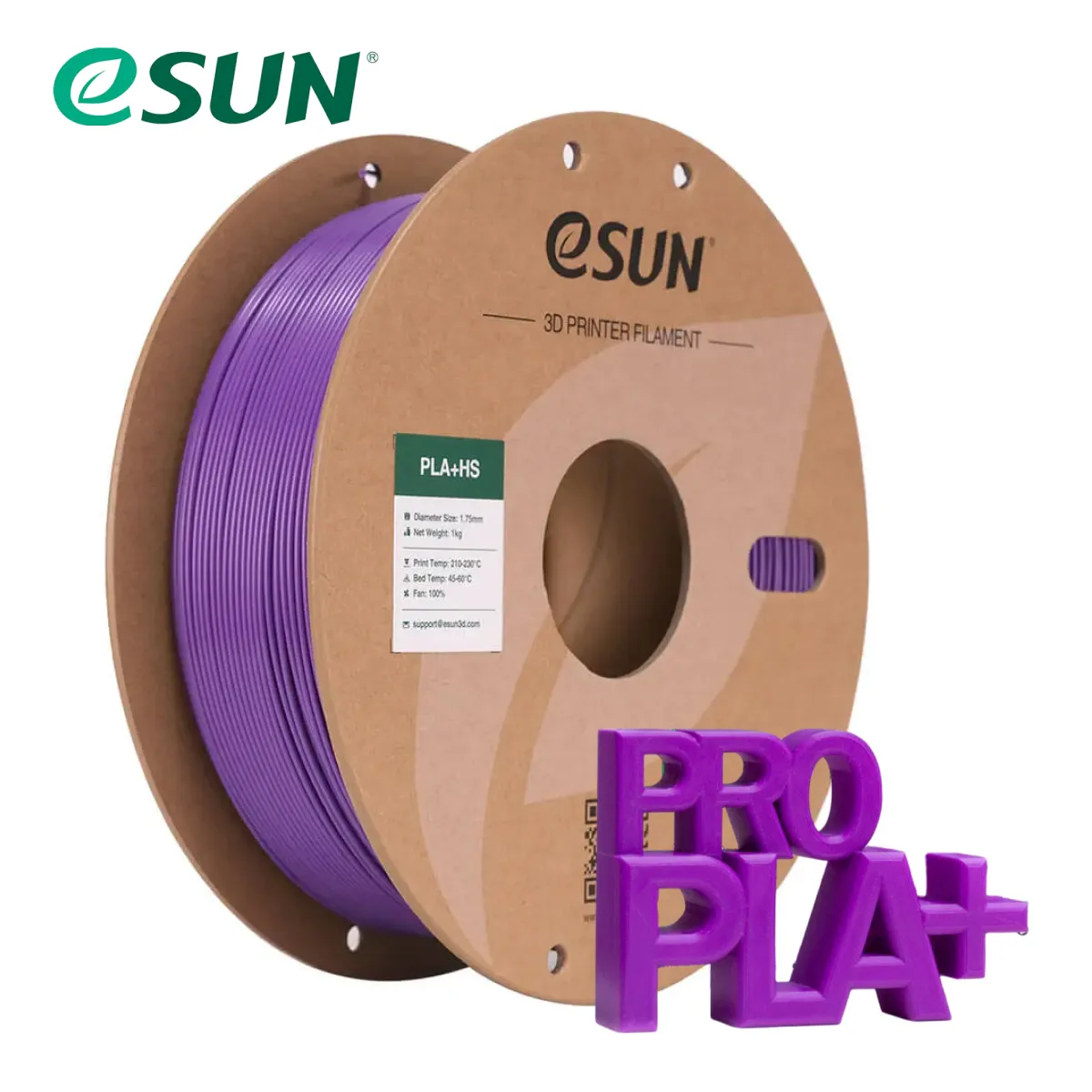 PLA+HS Alta velocidad esun purple