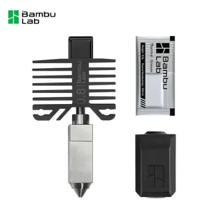 Hotend y Boquilla Bambu Lab Acero Endurecido P1/X1 series de 0.8 mm