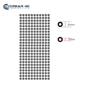 Marcadores de 3mm para escaneo 3D x264
